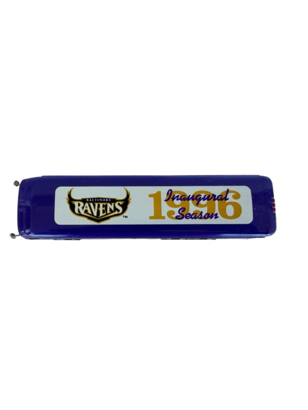 Vtg White Rose Baltimore Ravens 1993 Diecast Team Tour Bus 1:64 Purple White - Picture 5 of 10